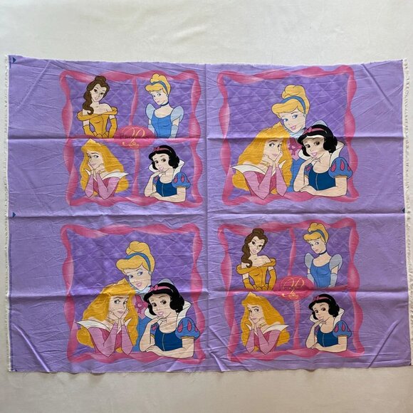 Disney Princess Sewing Fabric Pillow Panels Early 2000s Vintage - Picture 2 of 4